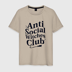 Мужская футболка Anti social witches club