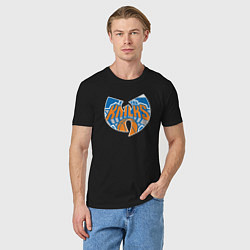 Футболка хлопковая мужская Wu-tang knicks, цвет: черный — фото 2