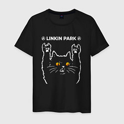 Мужская футболка Linkin Park 2024 rock cat