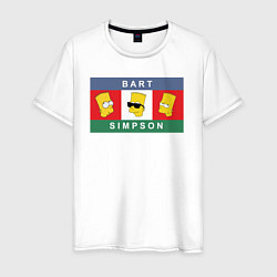 Мужская футболка Bart Simpson дикая голова