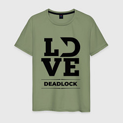 Футболка хлопковая мужская Deadlock love classic, цвет: авокадо