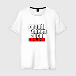 Мужская футболка GTA online logo game