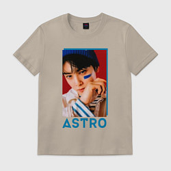 Футболка хлопковая мужская Astro Ли Дон Мин, цвет: миндальный