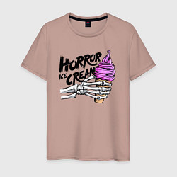 Мужская футболка Horror ice cream