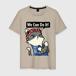 Мужская футболка We can do it - cat