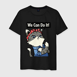 Мужская футболка We can do it - cat