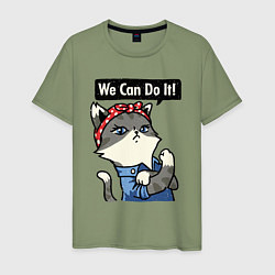 Мужская футболка We can do it - cat