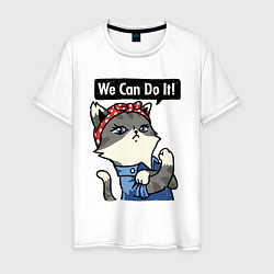 Мужская футболка We can do it - cat