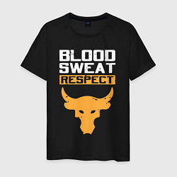 Мужская футболка Blood sweet respect logo