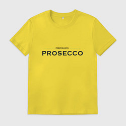 Футболка хлопковая мужская Prosecco mood original, цвет: желтый