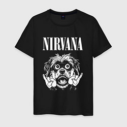 Мужская футболка Nirvana rock dog