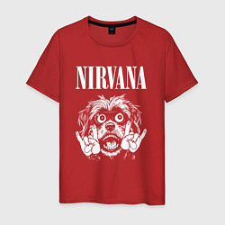 Мужская футболка Nirvana rock dog