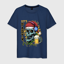 Мужская футболка Skull Santa