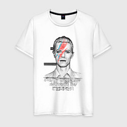 Мужская футболка David Bowie police department rochester