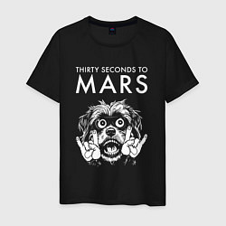 Мужская футболка Thirty Seconds to Mars rock dog
