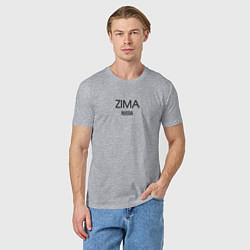 Футболка хлопковая мужская Zima, цвет: меланж — фото 2