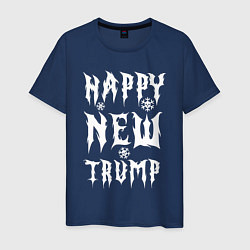 Мужская футболка Happy new Trump - motto