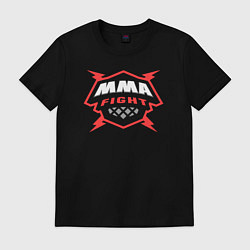 Футболка хлопковая мужская MMA fight, цвет: черный