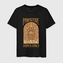 Мужская футболка Pawsitive vibes
