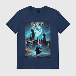 Мужская футболка Nightly Hogwarts - neon glow