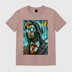 Мужская футболка Cyber Harry Potter - ai art fantasy