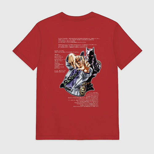 Мужская футболка Proposal of marriage Кира Йошикаге рука JoJo / Красный – фото 2