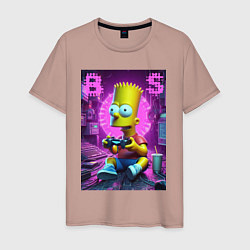 Мужская футболка Bart Simpson - cool gamer