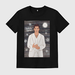 Футболка хлопковая мужская Танец жизни, цвет: черный