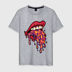 Мужская футболка Crazy lips