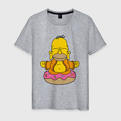 Мужская футболка Homer yoga