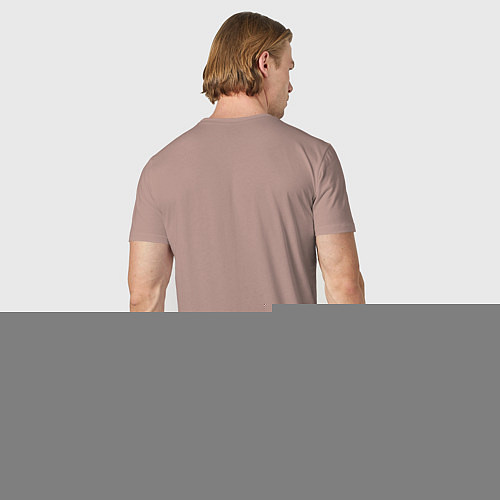 Мужская футболка Лягушонок пепе / Пыльно-розовый – фото 4