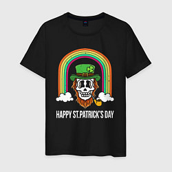 Мужская футболка Happy St Patricks day - skull