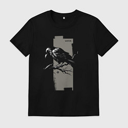 Мужская футболка Grunge raven