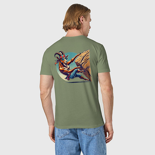 Мужская футболка Безумный горный / Авокадо – фото 4