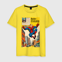 Мужская футболка Spider-Trump superhero