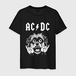 Мужская футболка AC DC rock dog