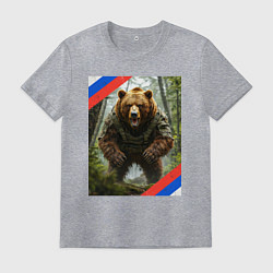 Мужская футболка Потревожили медведя