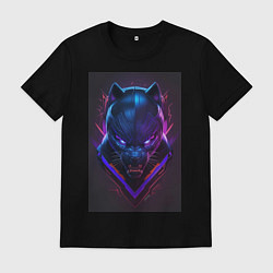 Мужская футболка Черная пантера маска