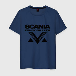 Мужская футболка Scania дальнобойщик король дорог