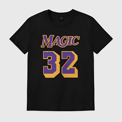 Футболка хлопковая мужская Magic 32, цвет: черный