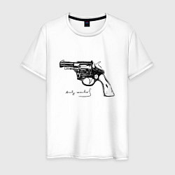 Мужская футболка Andy Warhol revolver sketch
