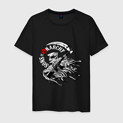 Футболка хлопковая мужская Logo Sons Of Anarchy, цвет: черный
