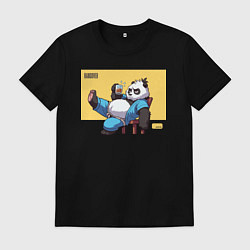 Мужская футболка Panda with beer