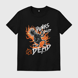 Мужская футболка Панк-рок с Бендером из Футурамы