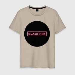 Мужская футболка Blackpink logotype - group of South Korea