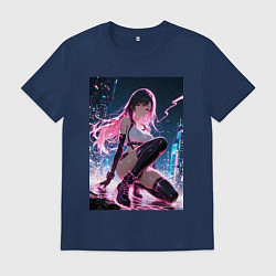 Мужская футболка Тифа Локхарт из Final Fantasy VII в стиле киберпан