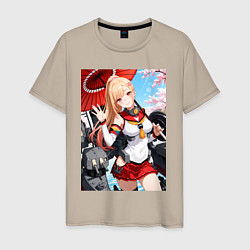 Мужская футболка Марин Китагава косплей Azur Lane