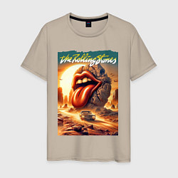 Мужская футболка Rolling Stones - stylization of the logo