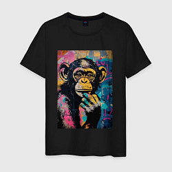 Мужская футболка Cute monkey