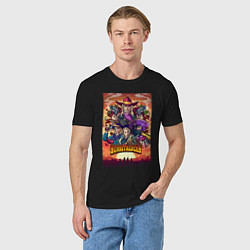 Футболка хлопковая мужская Sunsetriders, цвет: черный — фото 2